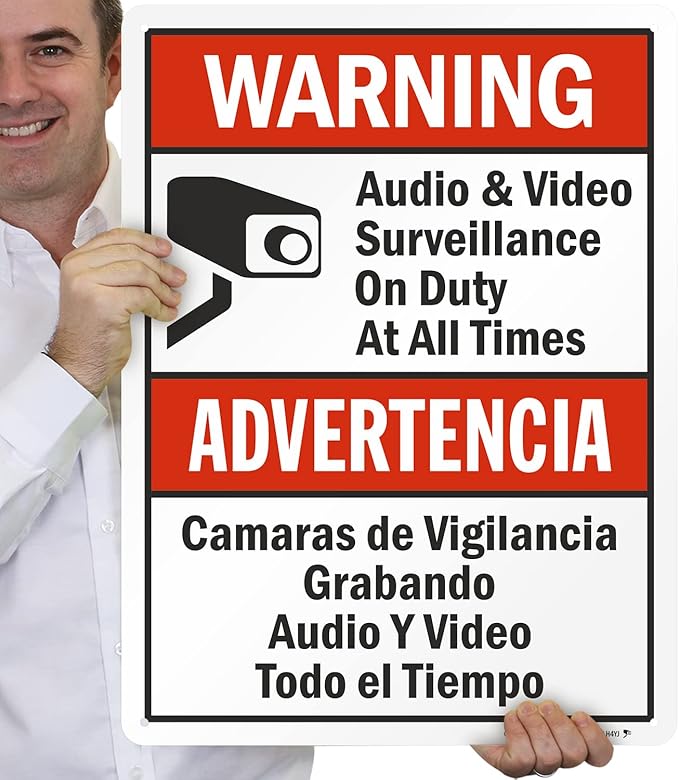 SmartSign 24 x 18 inch “Warning - Image 4