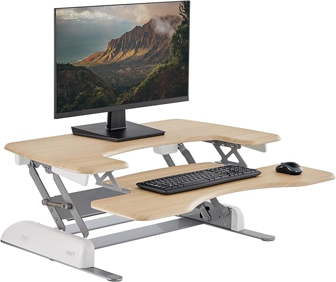Vari VariDesk Pro Plus 36 Standing Desk Converter – 11 Height Settings + Spring by Vari