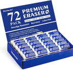 Erasers, Shuttle Art 72 Pack Premium Erasers Bulk by ShuttleArt