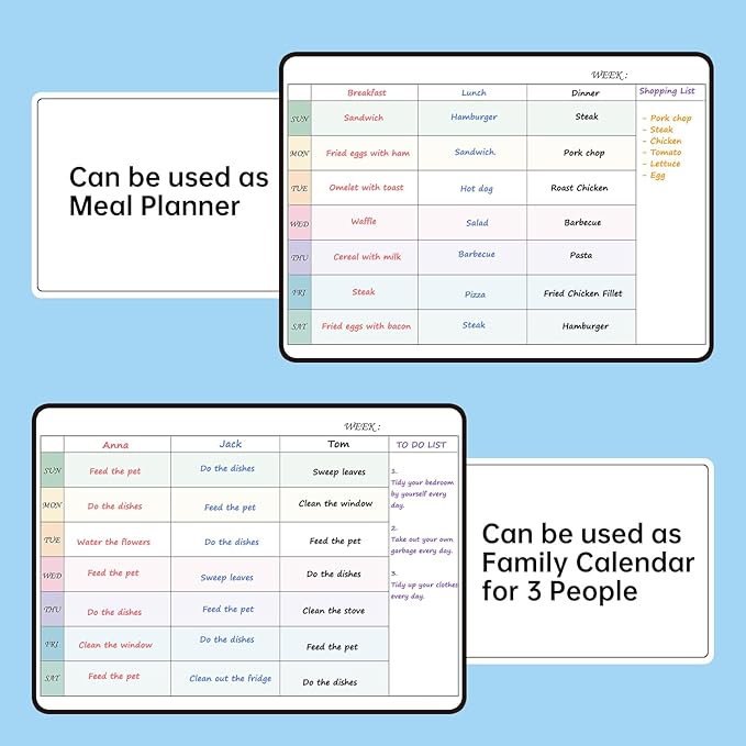 Magnetic Dry Erase Weekly Planner Whiteboard Monthly Calendar - Image 5