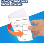 Chell 200 Count Blank Index Cards 5x8 Inch Heavyweight, No Bleed-Through - Image 4