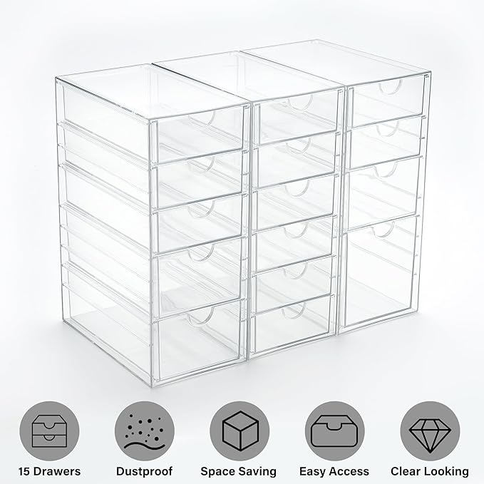 Prsildan Acrylic Drawer Organizer - Image 8