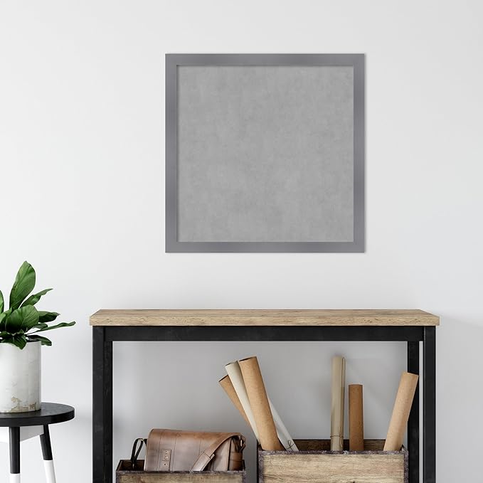 Amanti Art Grey Framed Magnetic Board 26x26 Medium Vision Board - Image 5