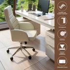 Office Chair Mat for Carpet & Hardwood Floor, 47"x32" Heavy Duty (1/7" Thick) Flat Shipping