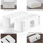 YECAYE 2 Pack Cable Management Box, Pet Friendly Cable Box Organizer - Image 7