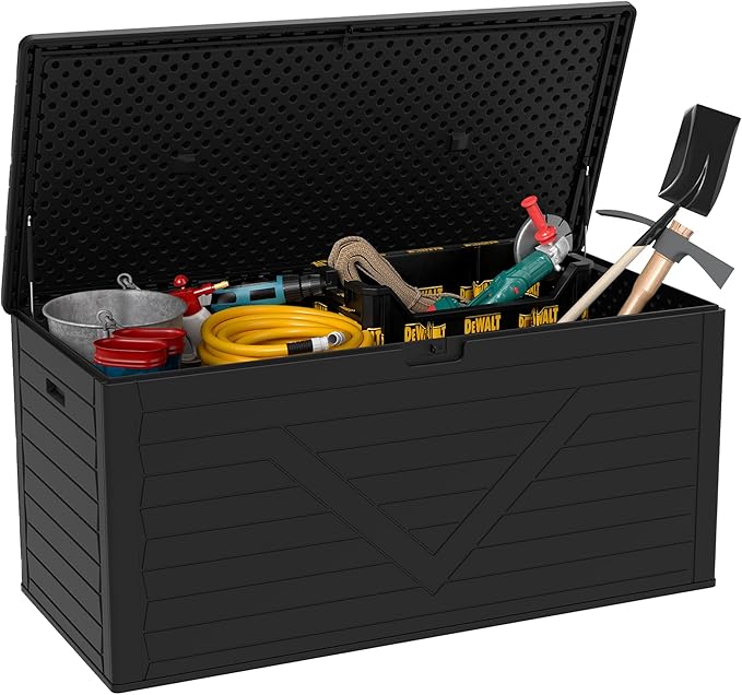 PATIOEASY Outdoor Storage Box 260GAL Waterproof Resin Deck Box, UV-Resistant - Image 4