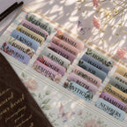 UPAFEXXI-Laminated Bible Tabs with Book Summaries(Floral) | Bible Tabs for Women and Men, Reposition Large Print Stickers, Easy to Read, Easy Navigation, Bible Study Supplies