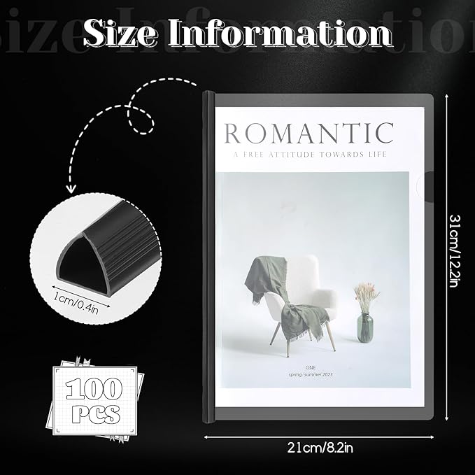 100 Pack Clear Report Covers - Image 2