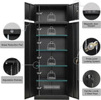 TaskStorz Storage Cabinet, 87 Inch Tall Metal Storage Cabinet - Image 4