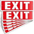 iSYFIX Exit Sign – 6 Pack 12x4 Inch – 100% Rust Free .040 Aluminum Signs by iSYFIXPREMIUMSIGNS