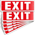 iSYFIX Exit Sign – 6 Pack 12x4 Inch – 100% Rust Free .040 Aluminum Signs by iSYFIXPREMIUMSIGNS