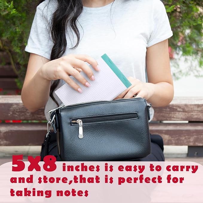 Jetec Small Graph Paper Notepad 5 x 8 Inch Mini Notebook Double Sided Memo Pads - Image 6