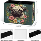 Famame Vintage Flowers Around Pug Pencil Holder - Image 3