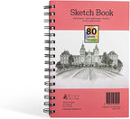 Elan A5 Sketchbook, 80 Sheets Italian Paper 80 lb/120 GSM, Acid-Free Sketch by Elan