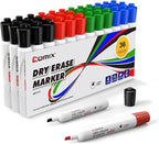 Comix Low Odor Dry Erase Markers, Chisel Tip White Board Markers, 36 Bulk 4 by Comix