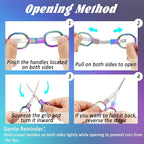 2 PCS Stainless Steel Mini Folding Scissors, Safety Pocket-Sized Multipurpose - Image 4