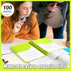 Lincia 100 Pcs Plastic Folders - Image 5