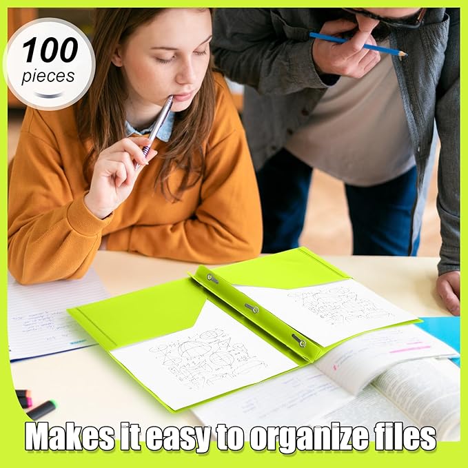 Lincia 100 Pcs Plastic Folders - Image 5