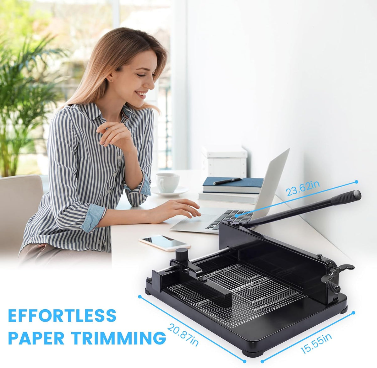 Heavy Duty Paper Cutter for A4 Paper, 12 Inch Guillotine Cutter