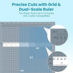 Scribanx Papercutter 12" Cut Length Guillotine Paper Cutter - Image 4