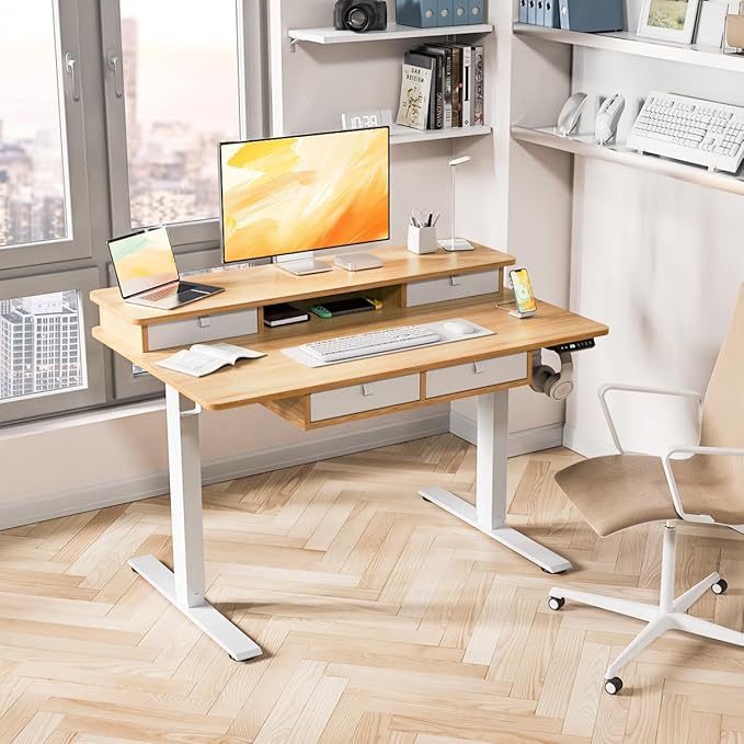 Kingant 48 x 30 Inch Electric Standing Desk - Image 2