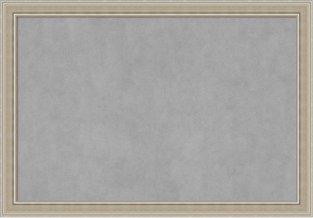 Amanti Art Silver Framed Magnetic Board 28x40 Large Vision Board