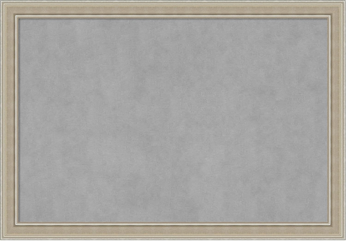 Amanti Art Silver Framed Magnetic Board 28x40 Large Vision Board