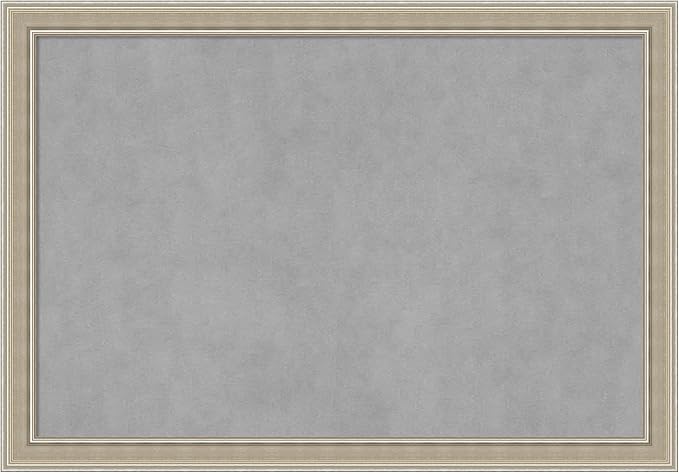 Amanti Art Silver Framed Magnetic Board 28x40 Large Vision Board by AmantiArt