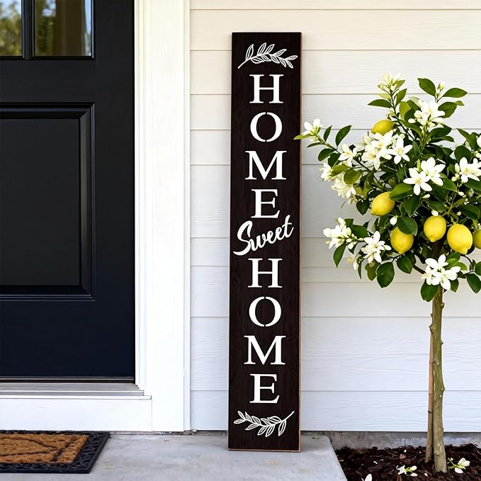 Farmhouse Wooden Welcome Sign Stand - Image 6