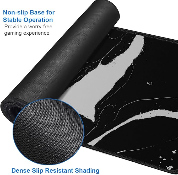 Large Mouse Pad, 31.5x15.7 inch Large Extended Computer Keyboard Mouse Mat - Image 4