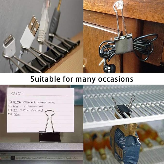 Large Binder Clips 1.6 Inch, Big Binder Clips - Image 6