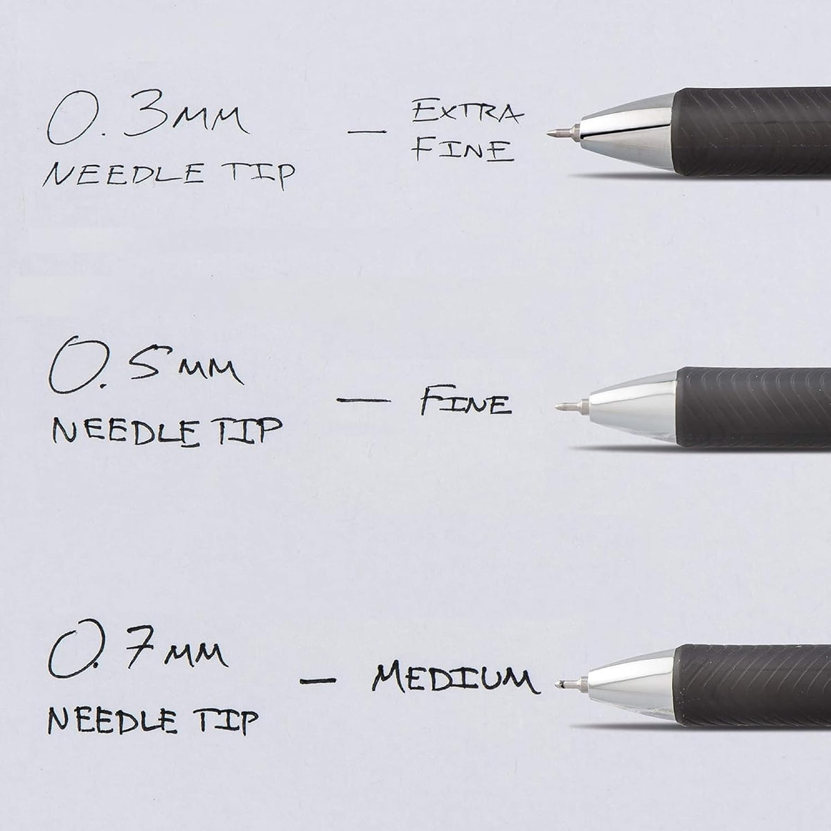 Pentel Energel RTX Retractable Liquid Gel Pen, 0.7mm, Needle Tip, 12 Pack
