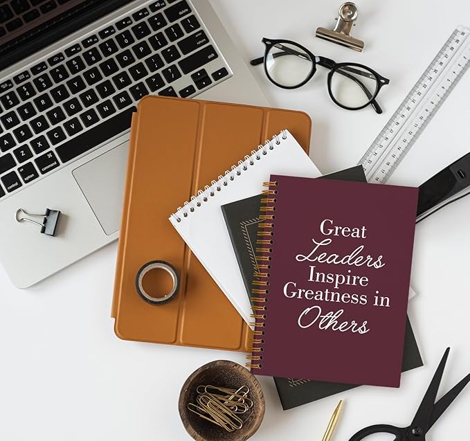 OXW Burgundy Notebooks for Work, Employee Appreciation Gifts, Leadership Gifts - Image 6