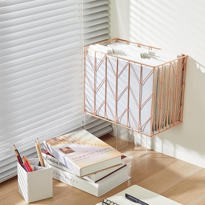 Fei Bi Hanging Rose Gold File Organizer, equipped - Image 8