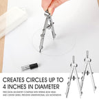 Zonon 12 Pcs Compass for Geometry Compass Bulk for Classroom Math Students - Image 4
