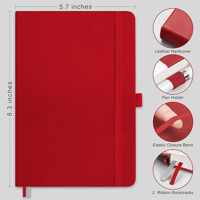 RETTACY Bullet Dotted Journal Notebook, 320 Numbered Pages, A5 Medium Size - Image 2