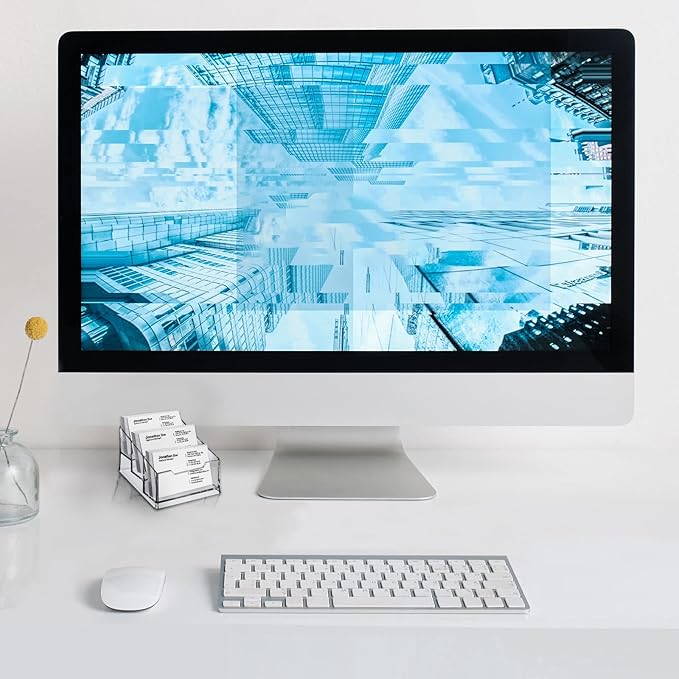 Clear Acrylic Business Card Holder, 3 Tier Premium Acrylic Clear Business Card - Image 5