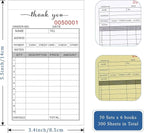12 Pack Thank You Receipt Book, 3.4x5.5" Handheld 2-Part Carbonless Sales - Image 2