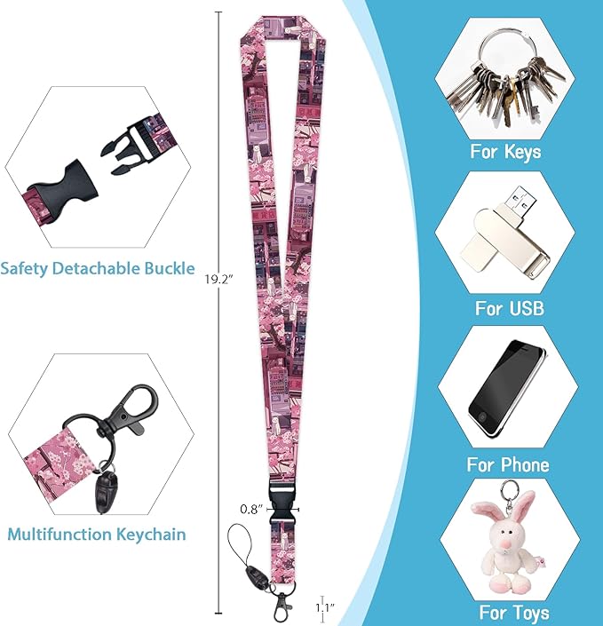 Cute Cat Lanyard for ID Badges, Retractable Badge Holder Reel - Image 5