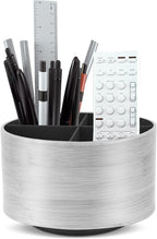 Hennaja Round Leather Art Supply Organizer, Remote Control Holder, 360 Degree by Hennaja