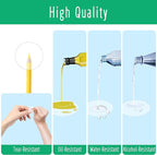 1000 PCS Round Clear Seal Stickers, Transparent Envelope Mail Wafer Seal Self - Image 2