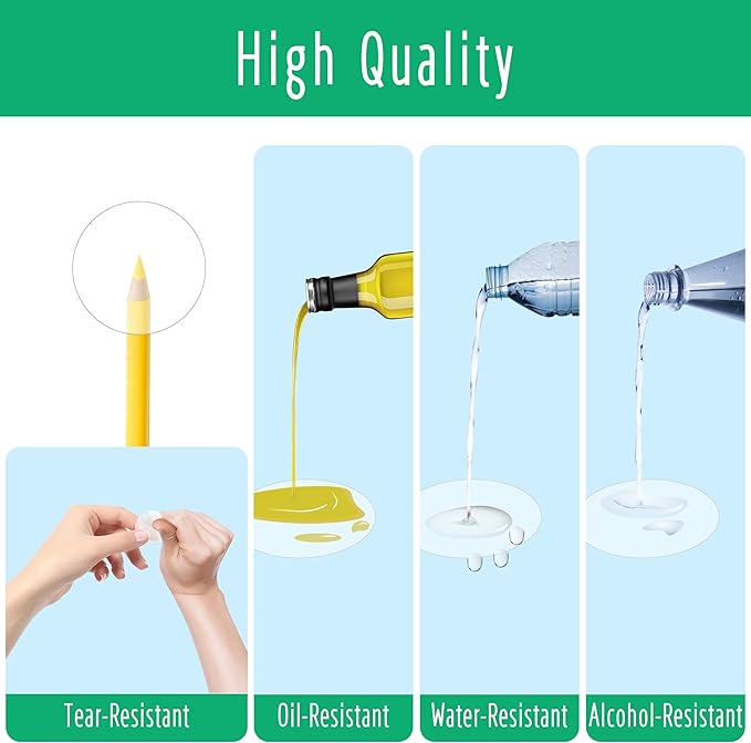 1000 PCS Round Clear Seal Stickers, Transparent Envelope Mail Wafer Seal Self - Image 2