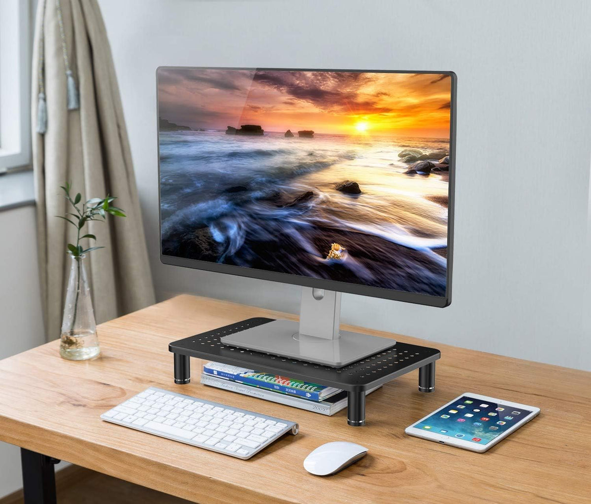 Husky Mounts Monitor Riser Laptop Stand, Adjustable Legs, Stackable, 14.5 x 9...