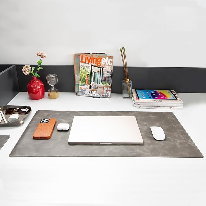 Node Leather - Genuine Leather Desk Mat, Desk Organizer & Cup Coaster - Leather - Image 2