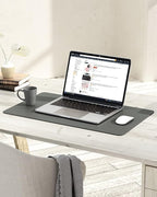 YSAGi Non-Slip Leather Desk Pad, Waterproof Laptop Computer Desk Keyboard Mat - Image 6