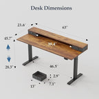 Klicelor 63 Inch Electric Standing Desk - Image 3