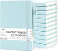 feela 12 Pack Notebooks Journals Bulk, Hardcover Notebook Classic Ruled Lined by feela