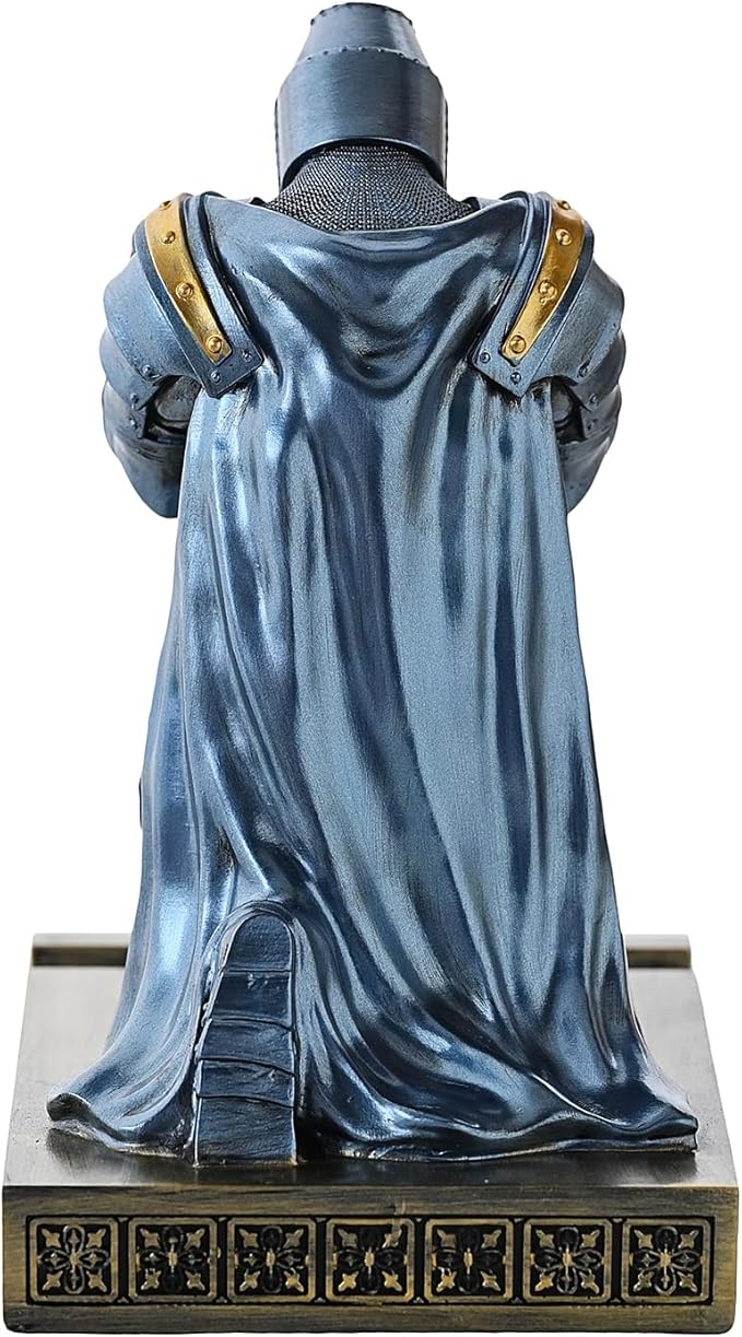 NCQIXIAO Medieval Templar Vanguard Officer Knight Pen Holder Pen Stand Desk - Image 5