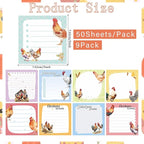 Lovarywow Chicken Sticky Notes Gifts - Image 2