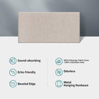 UMIACOUSTICS 4 PCS Acoustic Panels, 2“ Thick 23.6" x 11.8" Fiberglass Sound - Image 5